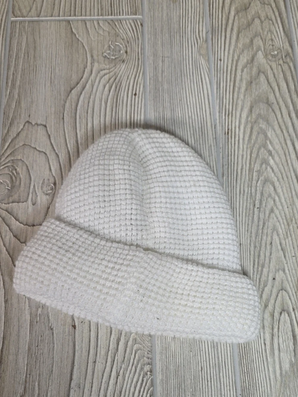 Canada Weather Gear White Knit Winter Beanie Hat Adult One Size
